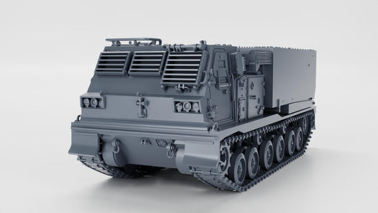 M270 MLRS (Multiple Launch Rocket System) | Lanzacohetes múltiple (MLRS)