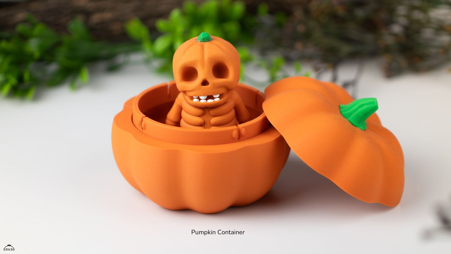 Pack Contenedor Calabaza para Halloween + 5 minis sorpresa