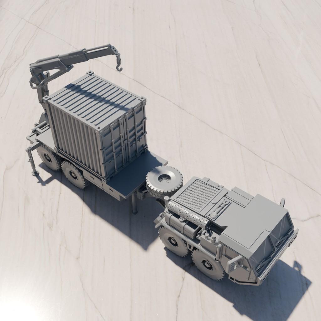 Oshkosh Mk48 LVS Dragon Wagon 8x8 transporte articulado