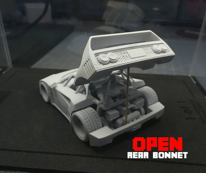 Ferrari F40 - Maqueta en resina estilo caricatura en escalas 1/64 y 1/43 para pintar y montar.