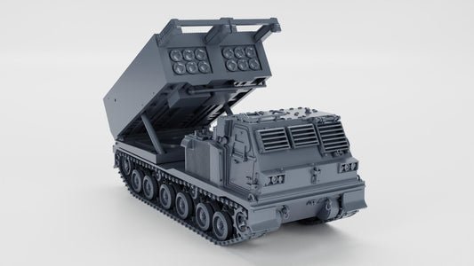 M270 MLRS (Multiple Launch Rocket System) | Lanzacohetes múltiple (MLRS)
