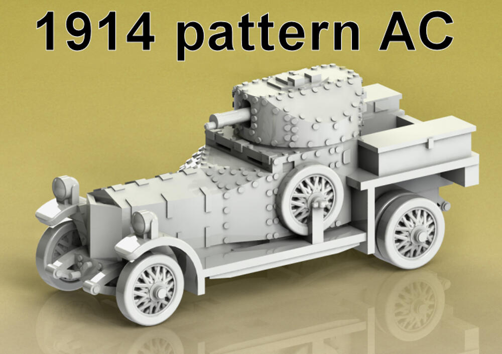 Rolls 1914 Armored Car Pattern rivets