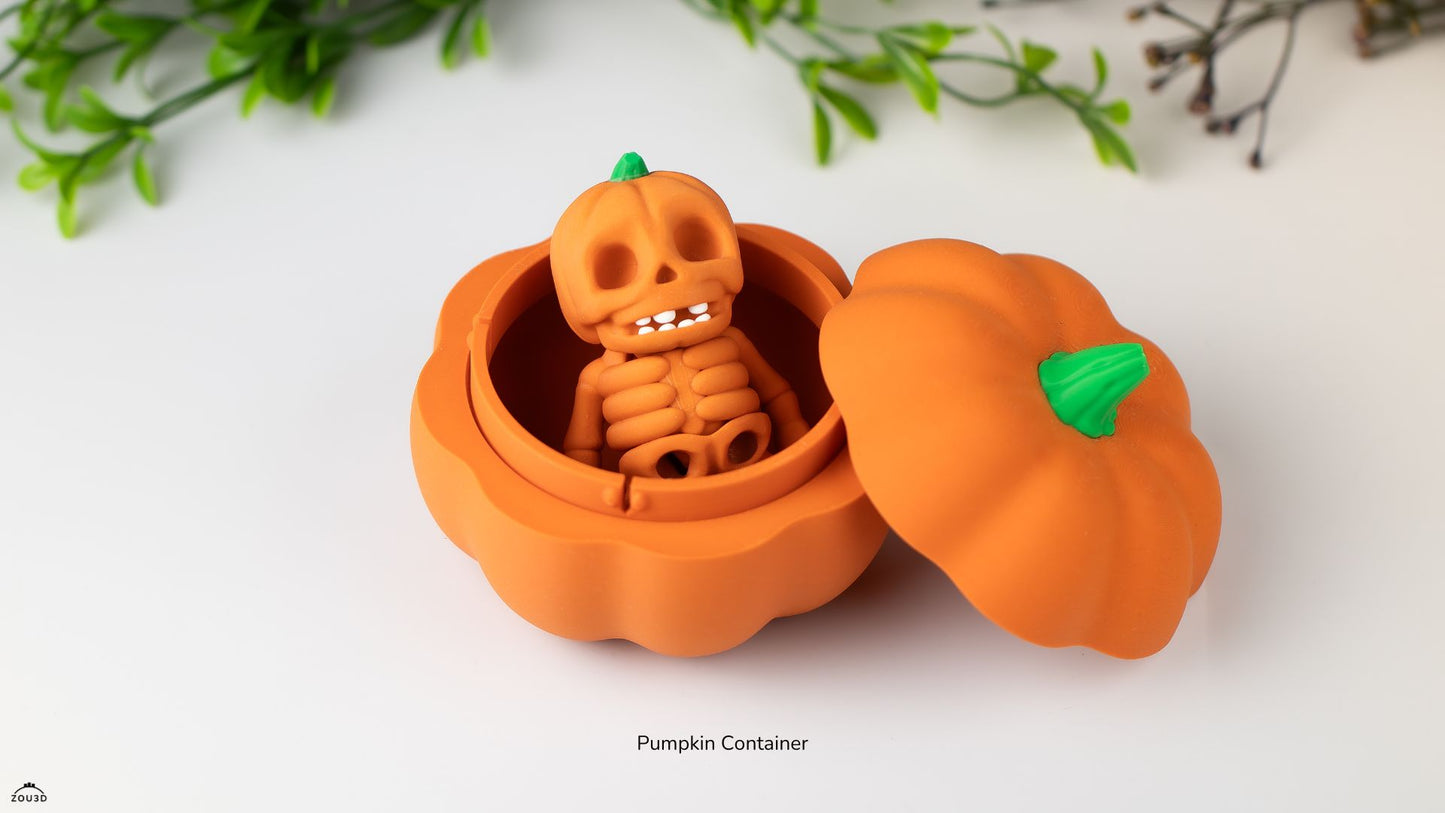 Pack Contenedor Calabaza para Halloween + 5 minis sorpresa